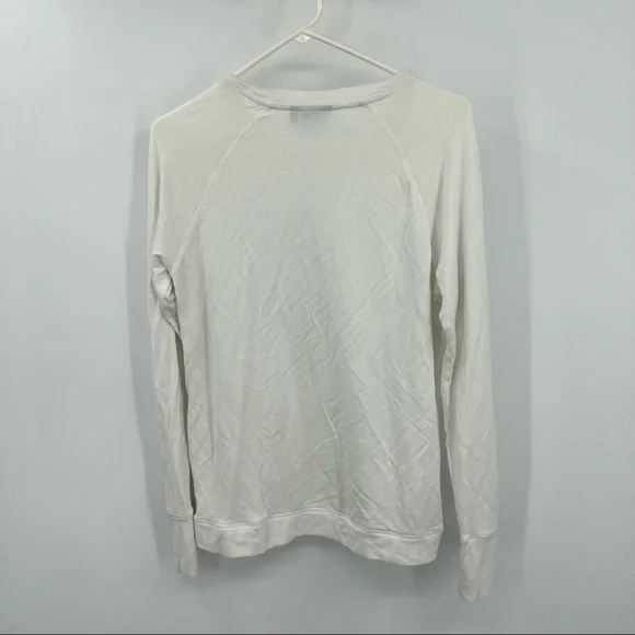 Athleta Modal White Long Sleeve Small - Picture 4 of 9